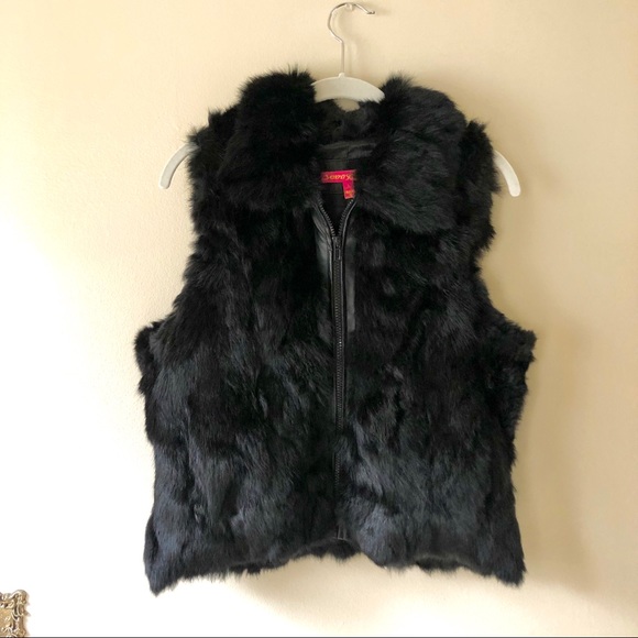Jackets & Blazers - Genuine rabbit fur vest